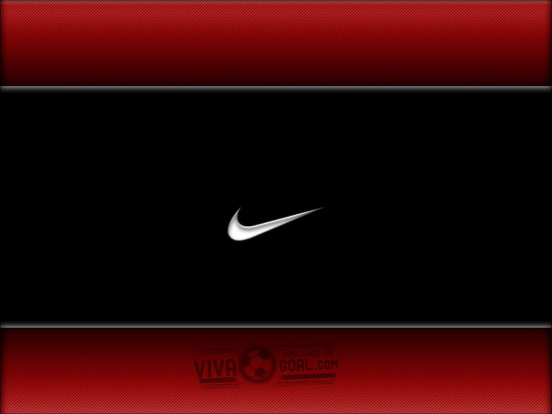 Nike logo, red, stripes, nike, logo, HD wallpaper