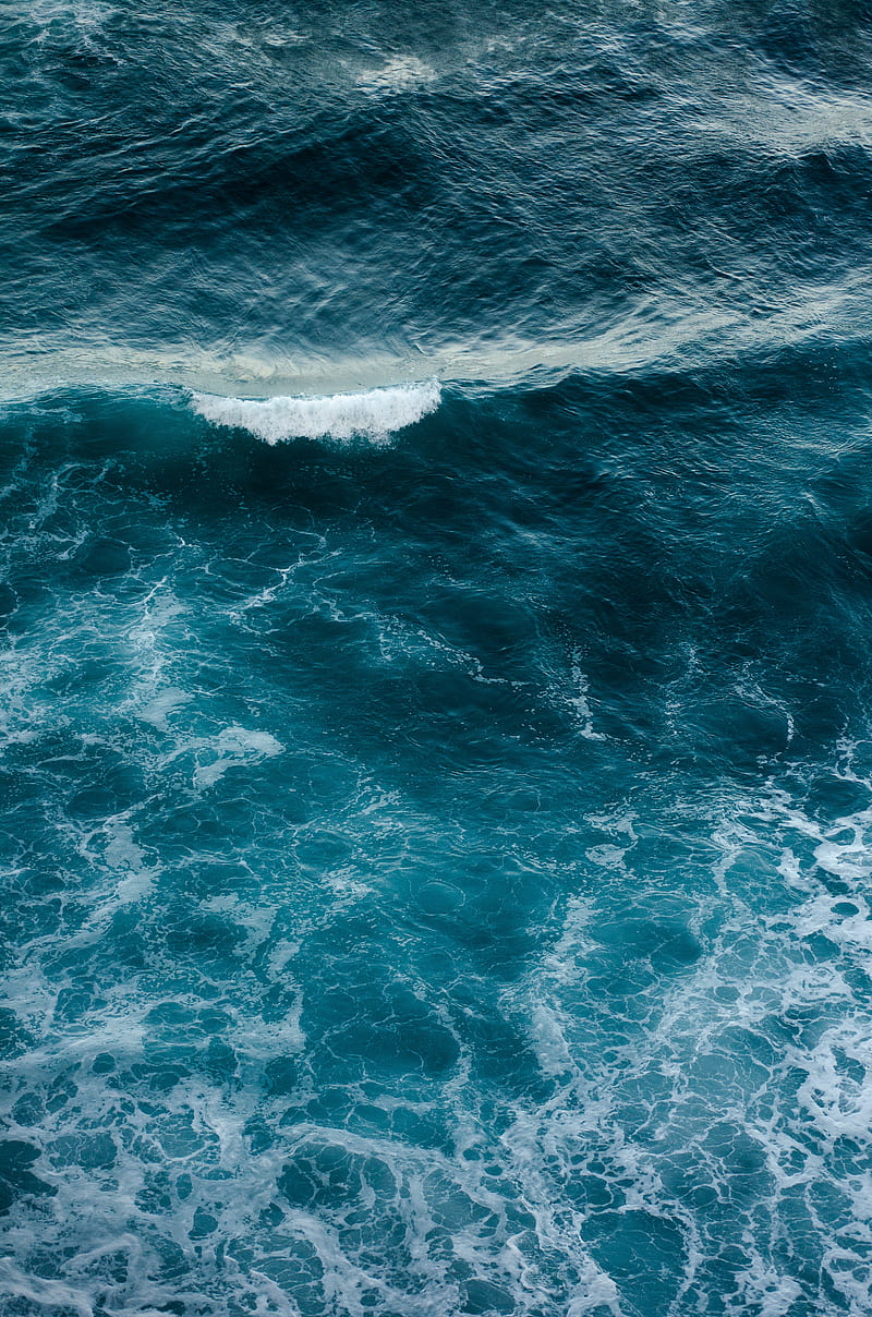 water, sea, foam, waves, surf, HD phone wallpaper