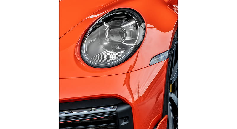 2021 Porsche 911 Turbo (Color: Lava Orange) - Headlight , car, HD wallpaper