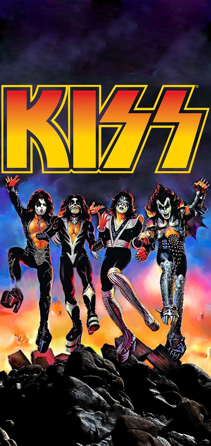 KISS phone Destroyer new rock1 in 2022. Kiss music, Kiss artwork, Band, HD phone wallpaper