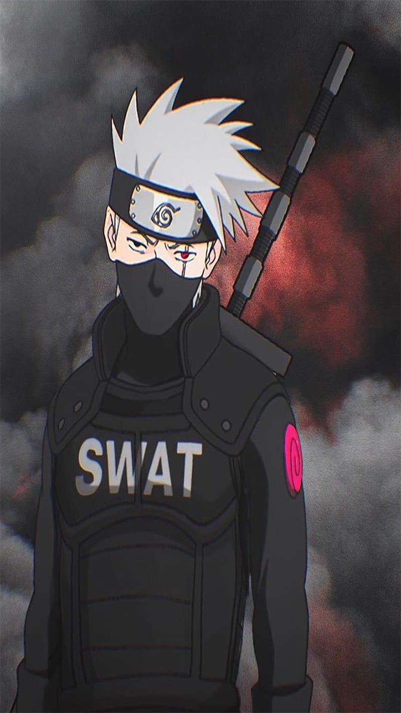 Hatake Kakashi, artwork, Naruto characters, manga, Sharingan, samurai,  portrait, HD wallpaper