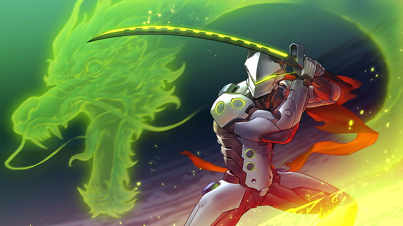 1366x768px 720p Free Download Overwatch Genji With Sword Games Hd Wallpaper Peakpx