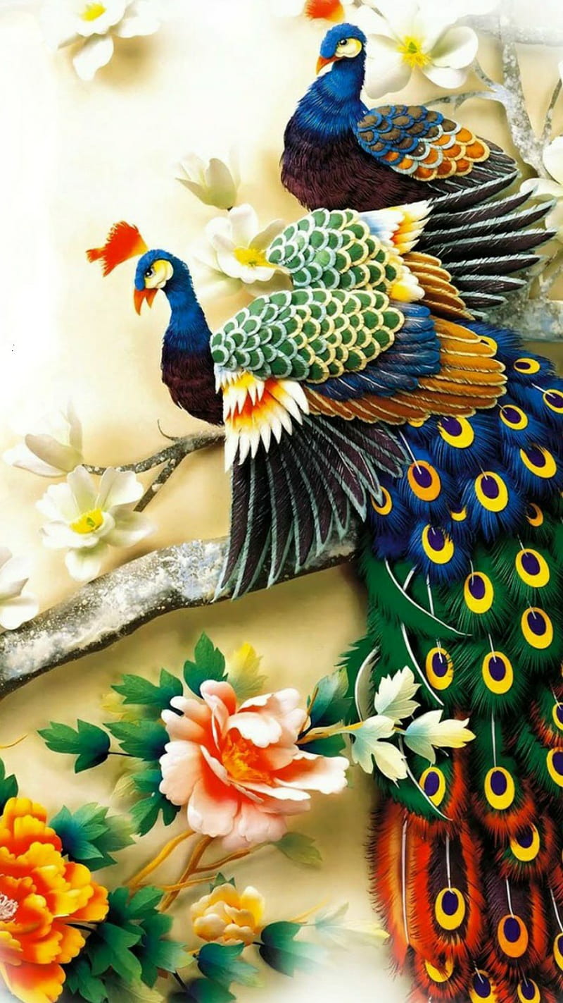 Rasch Peacock Wallpaper Teal Gold Metallic Feather Floral Textured Vinyl  Birds 405804