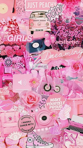 Download Pink Collage Barbie Aesthetic Background Wallpaper  Wallpaperscom