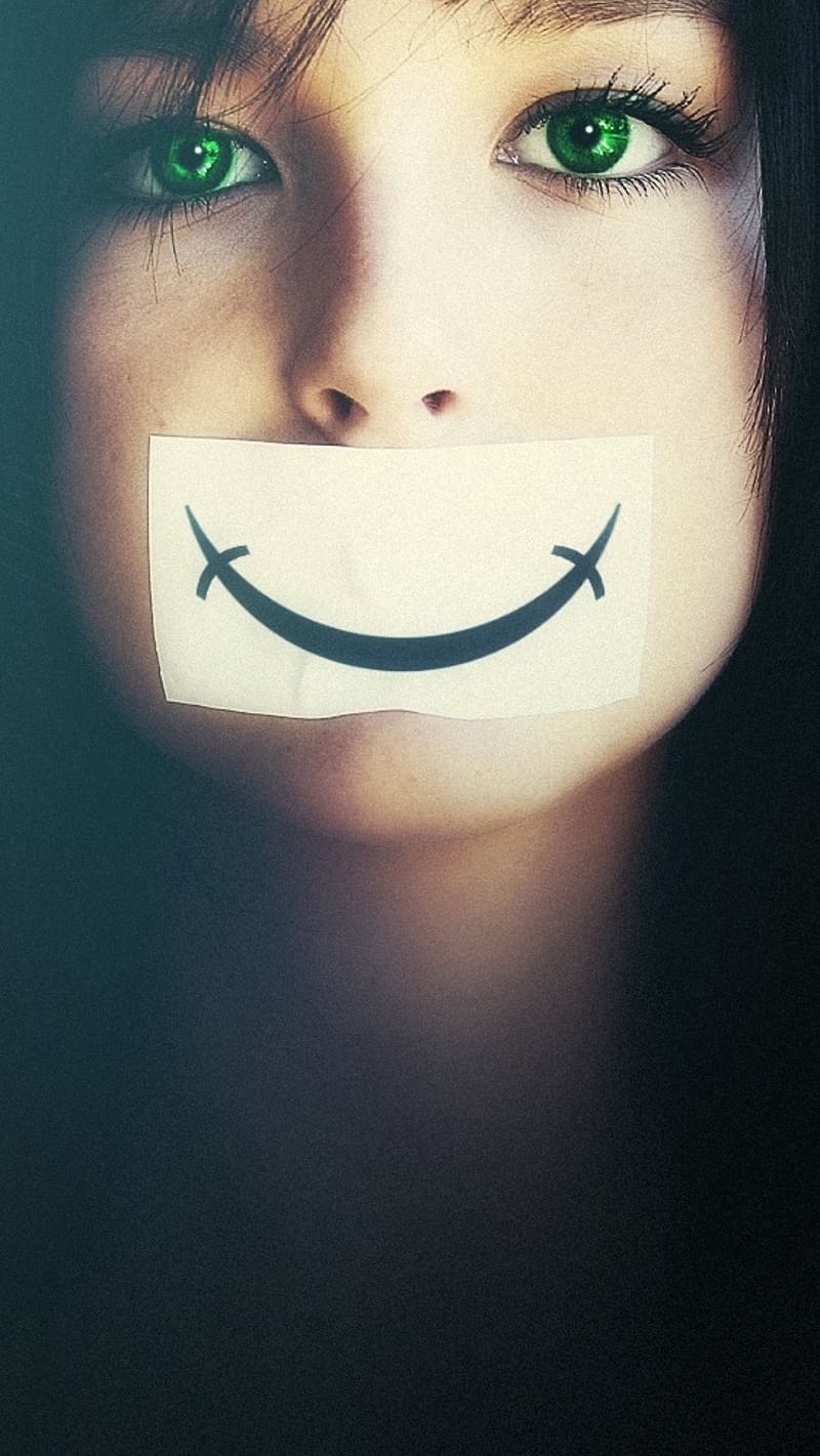 Fake Smile, Sticker On Mouth, sticker, mouth, feeling, emotion, HD ...