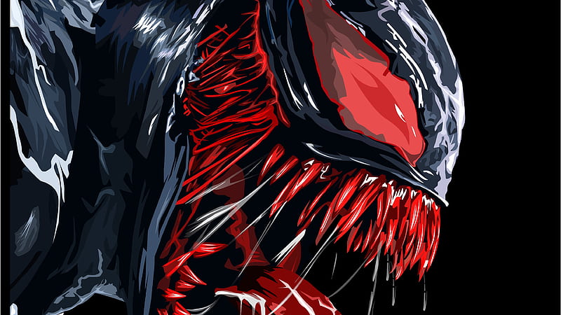 Red Venom Artwork , venom, superheroes, behance, digital-art, artwork, HD wallpaper