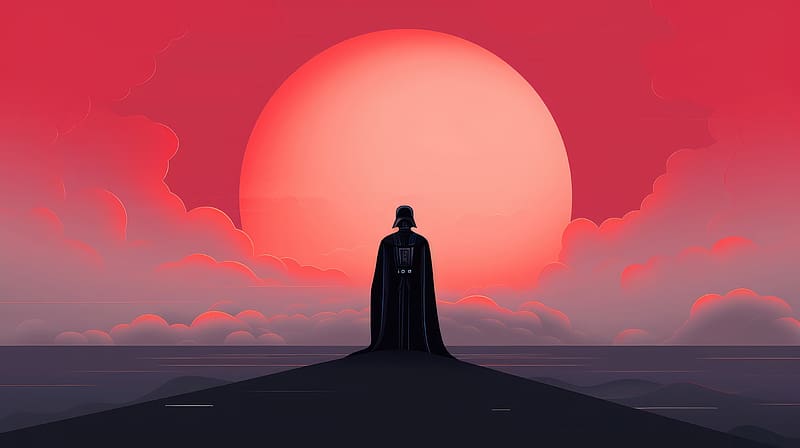 Darth Vader Minimalist Art , darth-vader, star-wars, minimalism, minimalist, artist, artwork, digital-art, HD wallpaper