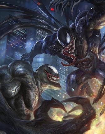 Venom vs Riot, comics, marvel, spiderman, HD phone wallpaper | Peakpx