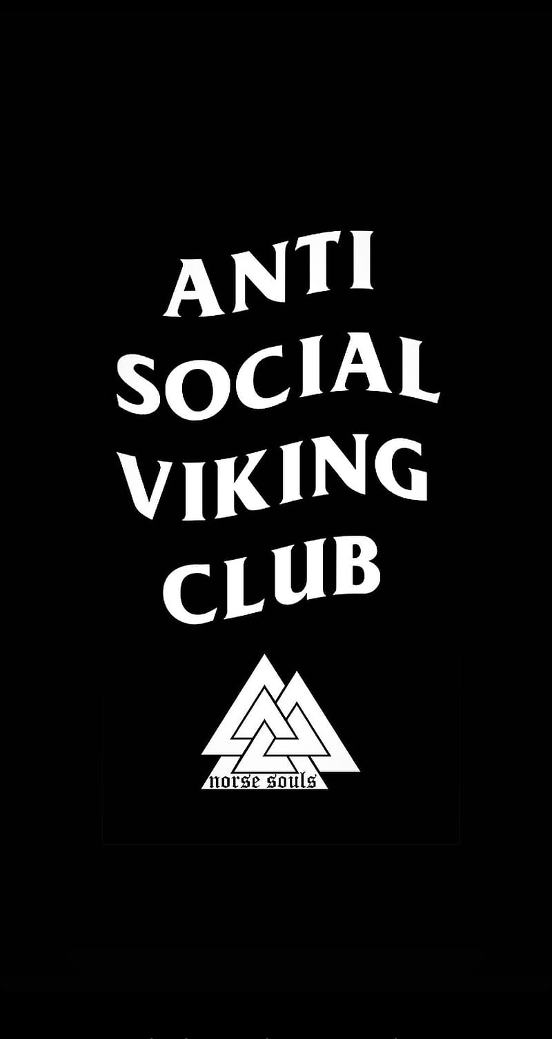 ASVC, antisocial, club, nordic, norse, norway, souls, valknut, viking, woden, HD phone wallpaper