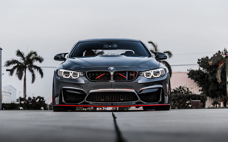BMW M4, tuning, F83, 2018 cars, front view, supercars, BMW, HD wallpaper
