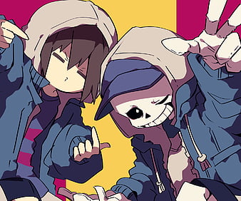 Wallpaper knife, skeleton, girl, skull, characters, Undertale, Sans,  Undertail for mobile and desktop, section игры, resolution 1920x1080 -  download