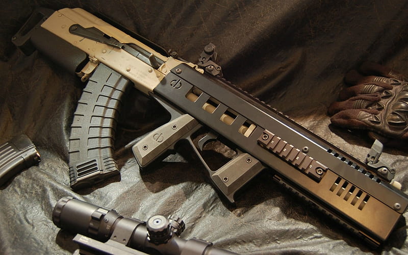Spike X1S Bullpup, Magpul AK PMAG, assault rifle, special forces, HD wallpaper