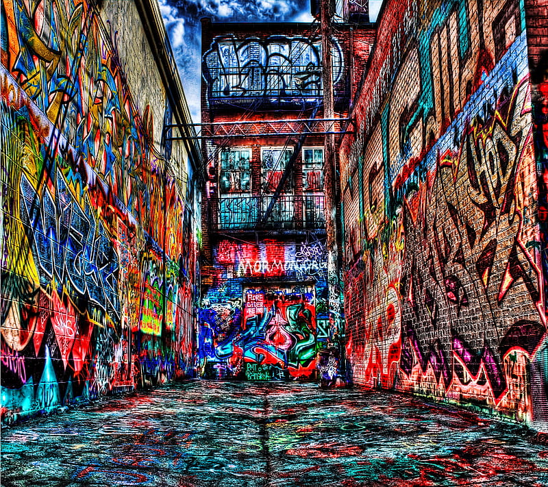 Graffiti, art, city, urban, HD wallpaper