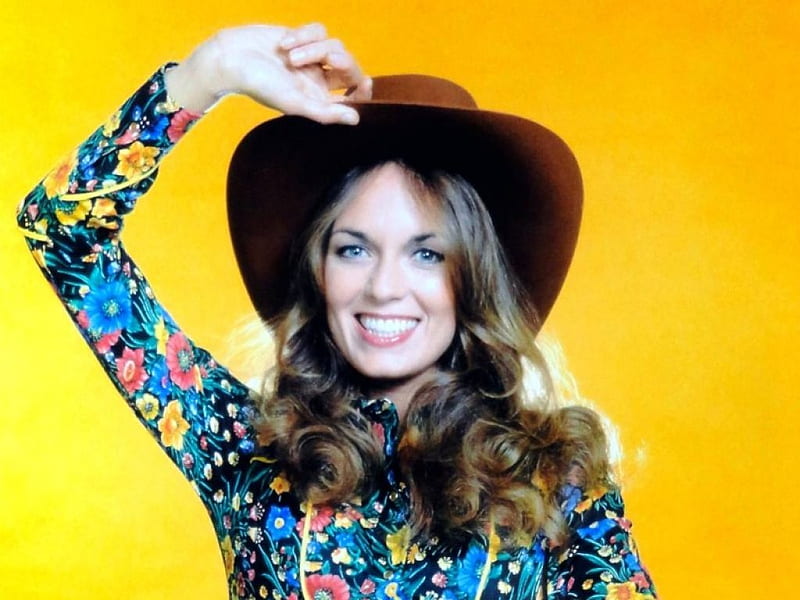 Catherine Bach - Cowgirl, Catherine, model, Bach, smile, cowboy hat, actress, 2014, Catherine Bach, HD wallpaper