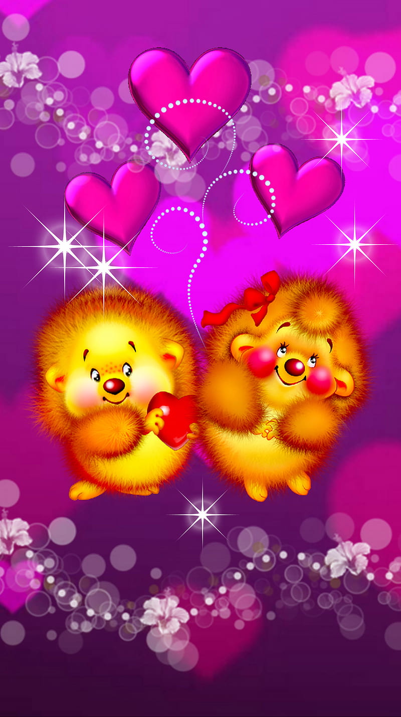 720x1280px, couple, heart, love, purple, valentines day, HD phone wallpaper