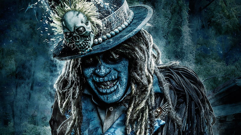 Voodoo Witch Doctor, doctor, witch, voodoo, blue, HD wallpaper