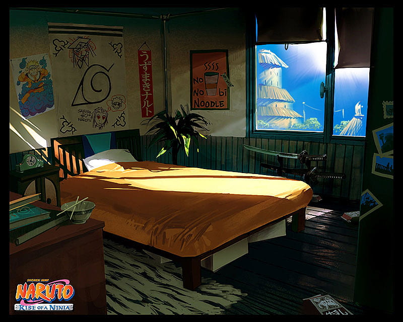 uzumakis room, naruto, rise, uzumaki, a, room, ninja, HD wallpaper