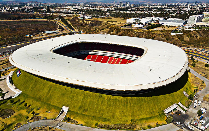 Estadio Akron, Zapopan, Mexico, Estadio Omnilife, Estadio Chivas, Club Deportivo Guadalajara stadium, mexican football stadium, HD wallpaper