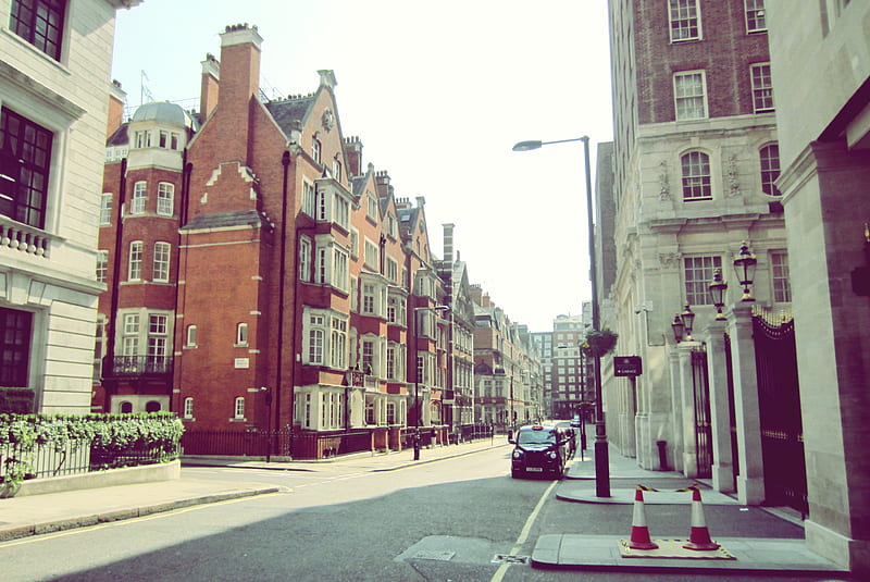 London, city, regent, retro, street, HD wallpaper