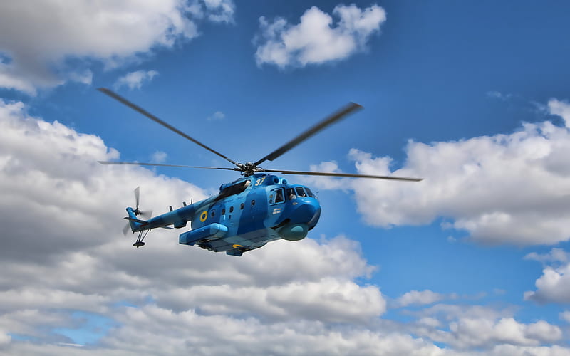 Mi-14, Haze, ukrainian military helicopter, Mil Mi-14, Ukrainian Air Force, Mil Helicopters, Ukrainian Army, HD wallpaper