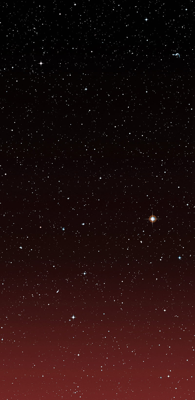 Red Stars, gradient, space, star, HD phone wallpaper