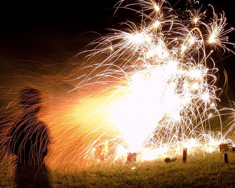 fourth of july sparklers, sparklers, HD wallpaper