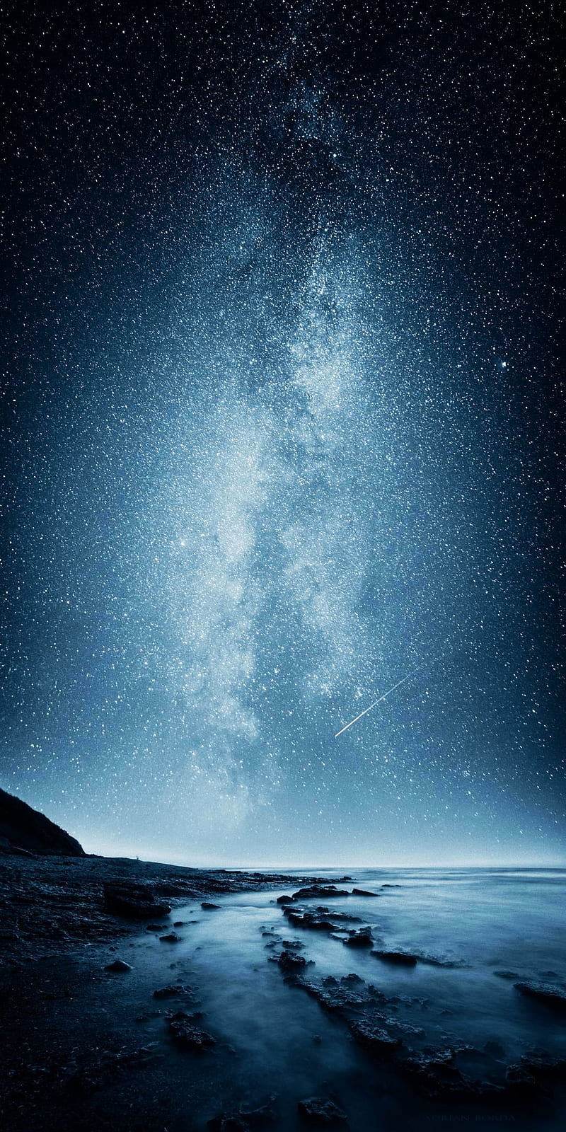 Blue Sky, blue, night, ocean, sky, space, stars, HD phone wallpaper | Peakpx