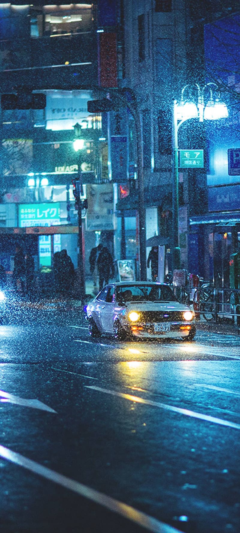 japan, street, datsun Resolution , City , , and Background, 1080x2400 Japan, HD phone wallpaper