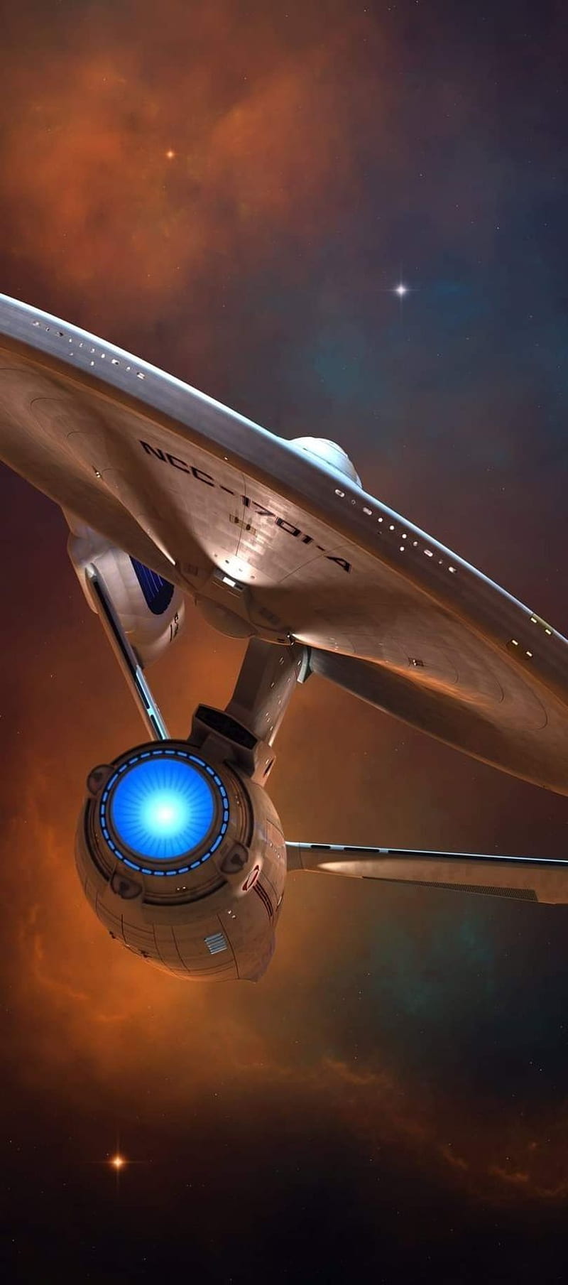 Enterprise, flight, space, star trek, HD phone wallpaper