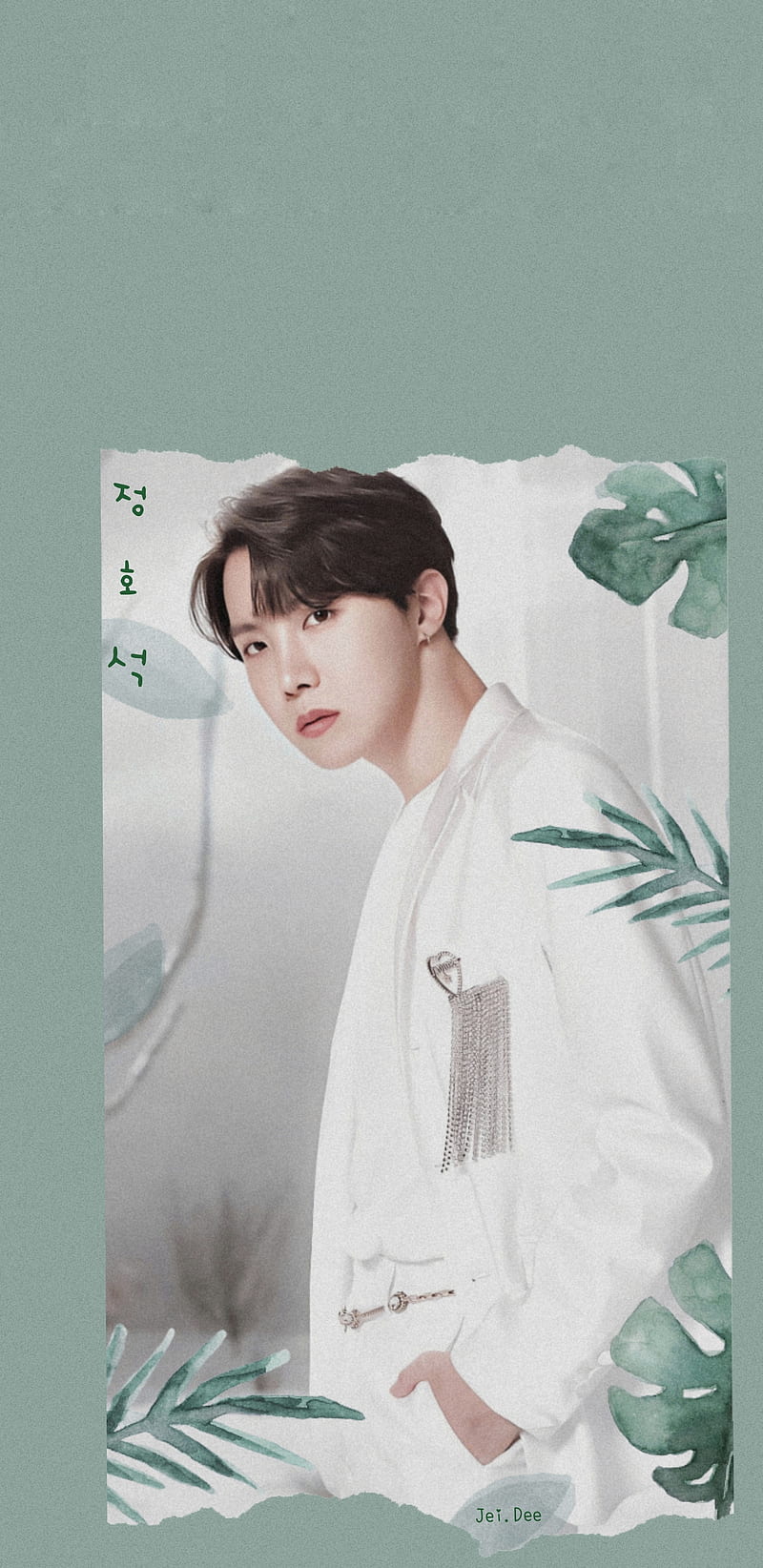 Green Leaf - J Hope, bts, greenleaf, jhope, jimin, jin, jungkook, rm, suga, taehyung, HD phone wallpaper