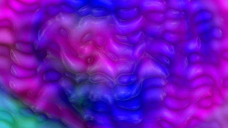 Blue Pink Green Bubble Wrap Trippy, HD wallpaper