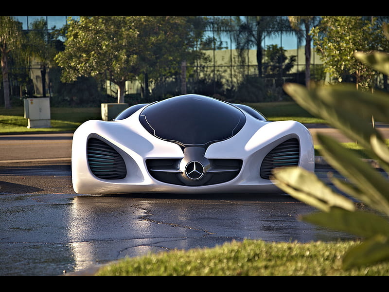 White Mercedes-Benz concept car, Mercedes-Benz, concept cars HD