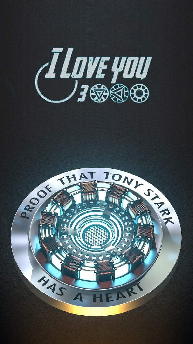 Arc Reactor, iron heart, love you 3000, HD phone wallpaper | Peakpx