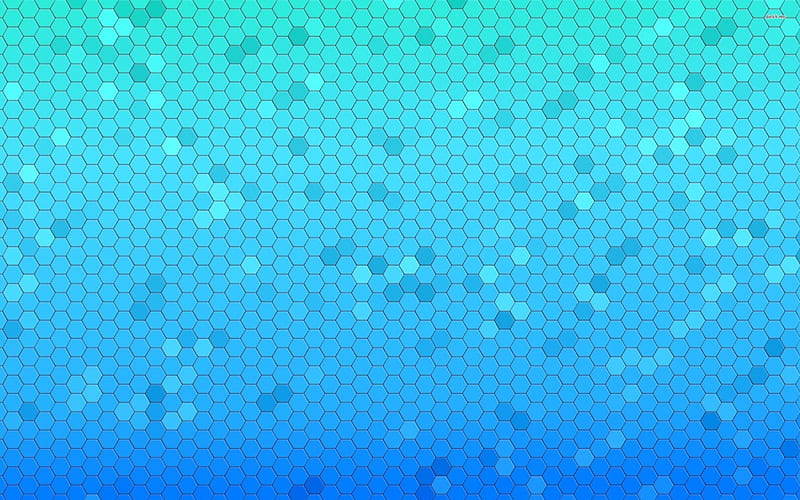 blue honeycomb, pattern, hexigon, honeycomb, blue, HD wallpaper