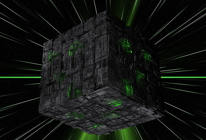 Star Trek - Borg Cube, star trek, borg, HD wallpaper