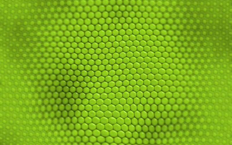 3d green hexagon texture, green hexagon background, creative green backgrounds, green wave texture, geometric background, green waves background, HD wallpaper