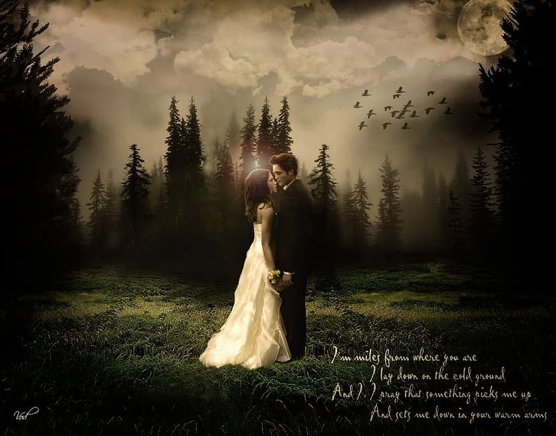 edward and bella breaking dawn wallpaper