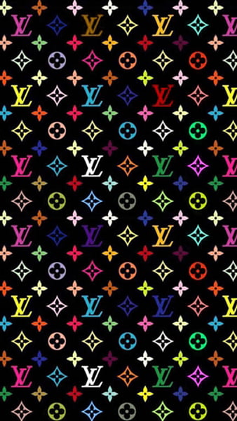 Louis Vuitton red logo, , red neon lights, creative, red abstract  background, HD wallpaper