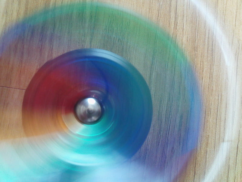 Green/Blue Spinning Top, spinning top, circle, green, blue, HD wallpaper