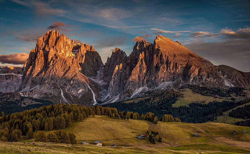 Alpe Di Siusi In South Tyrol, mountains, nature, HD wallpaper