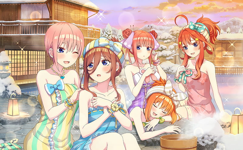 Anime, The Quintessential Quintuplets, Ichika Nakano , Itsuki Nakano , Miku Nakano , Nino Nakano , Yotsuba Nakano, HD wallpaper