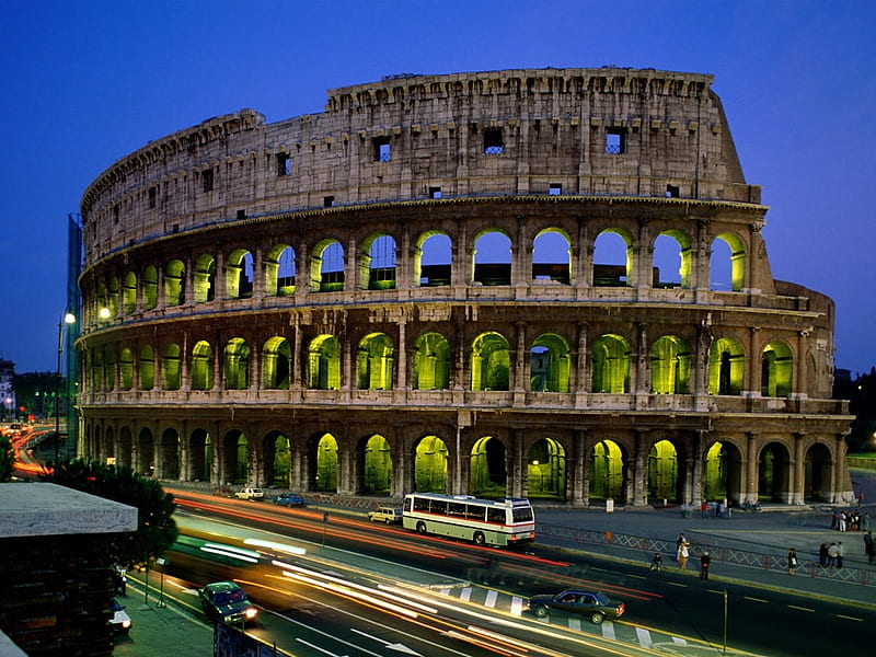 Colosseum At Night In Italy , in, at, colosseum, roma, night, italy, HD wallpaper