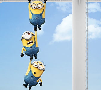 happy minions hd wallpaper