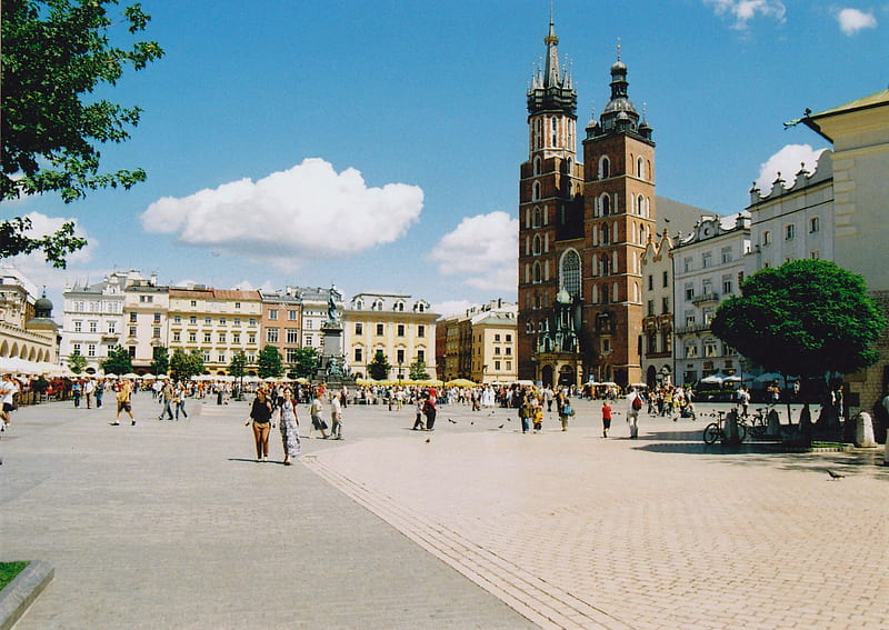 Krakow - Main Square - Poland (August 2011), Cities, Poland, Krakow, Polish Cities, HD wallpaper