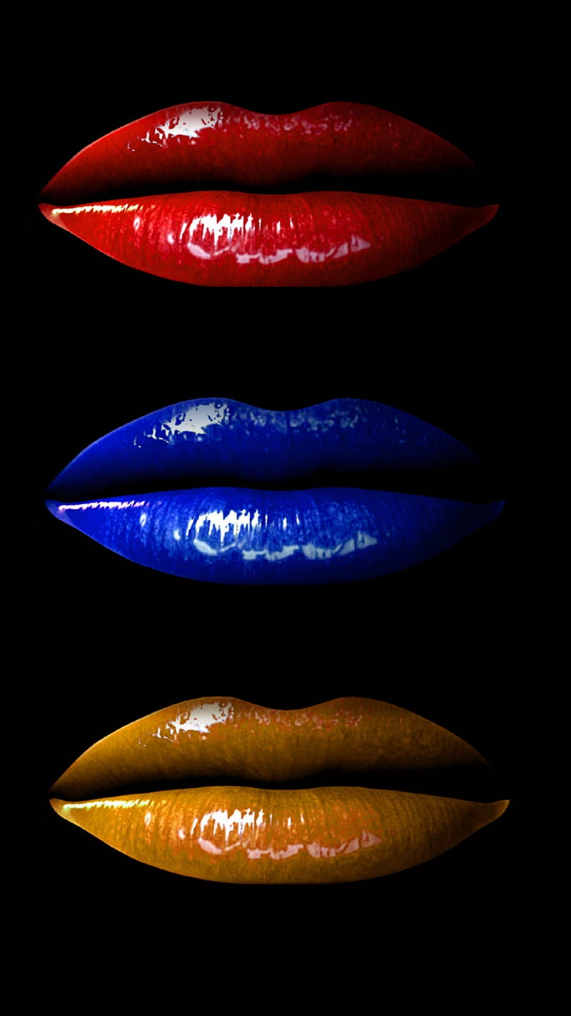 lips, armenia, armenian, blue, orange, red, HD phone wallpaper