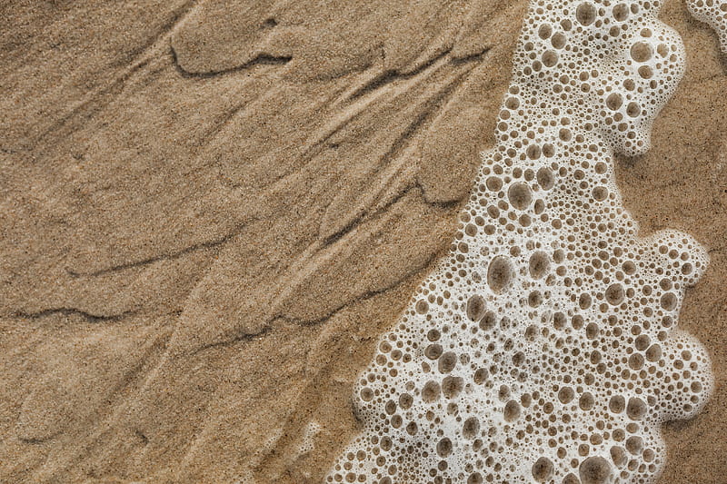 Brown Sand With Water Droplets, HD wallpaper