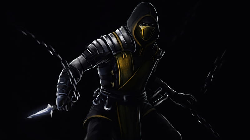 Character from Mortal Kombat Scorpion Wallpaper 4k HD ID:4339