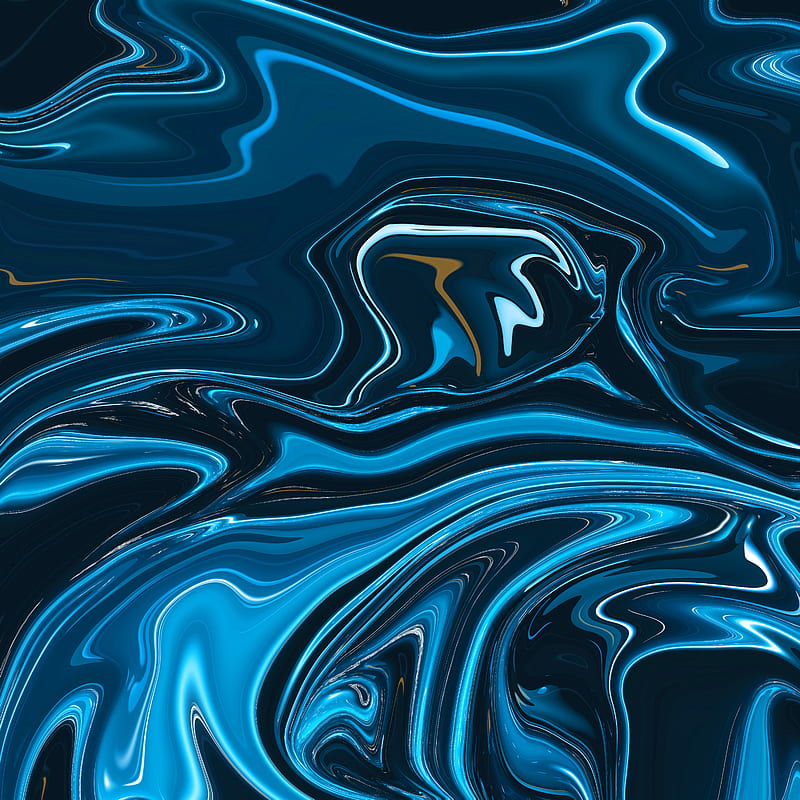 liquid blue, digital, flow, fluid, interweaving, pattern, smoke, surreal, wave, HD phone wallpaper