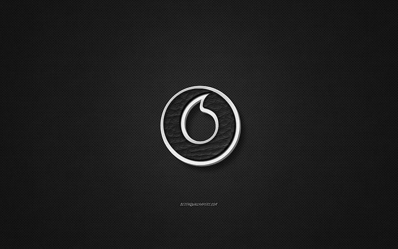 Vodafone leather logo, black leather texture, emblem, Vodafone, creative  art, HD wallpaper | Peakpx