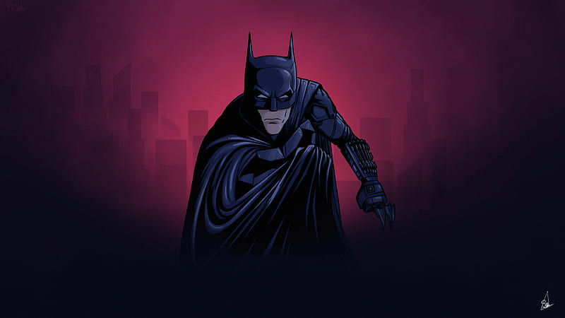 Batman Minimalize , batman, minimalism, minimalist, superheroes, artist, artwork, digital-art, HD wallpaper